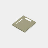 Dunkelgrüne Aufgabenliste Post-it Klebezettel (angewinkelt)