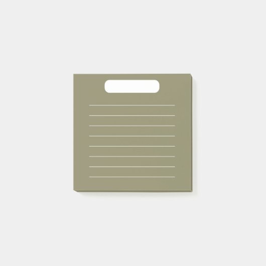 Dunkelgrüne Aufgabenliste Post-it Klebezettel (Vorderseite)