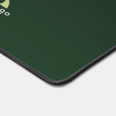 Dunkelgrüne bis schwarze Firmenmarke Schreibtischunterlage (Ecke)