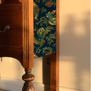 Dunkelgrüne Blätter Chinoiserie Dekoupage Seidenpapier