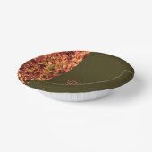 Dunkelgrüne Blätter Glückwunsch Thanksgiving Dank Pappteller (Gewinkelt)