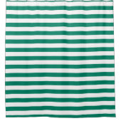 Dunkelgrüne blaue Farbstreifen Sommer Duschvorhang (Vorderseite)