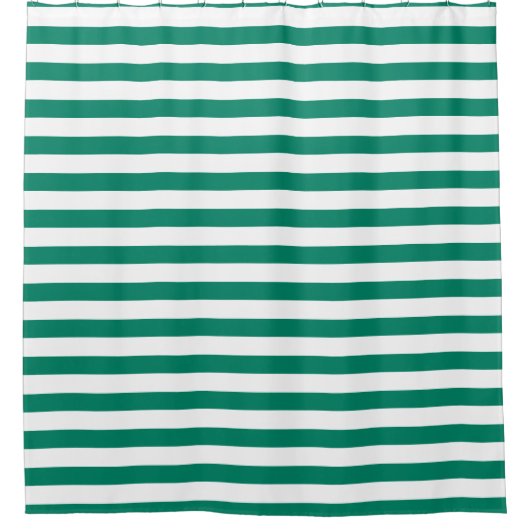 Dunkelgrüne blaue Farbstreifen Sommer Duschvorhang (Vorderseite)