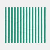 Dunkelgrüne blaue Farbstreifen Sommer Fleecedecke (Vorderseite (Horizontal))