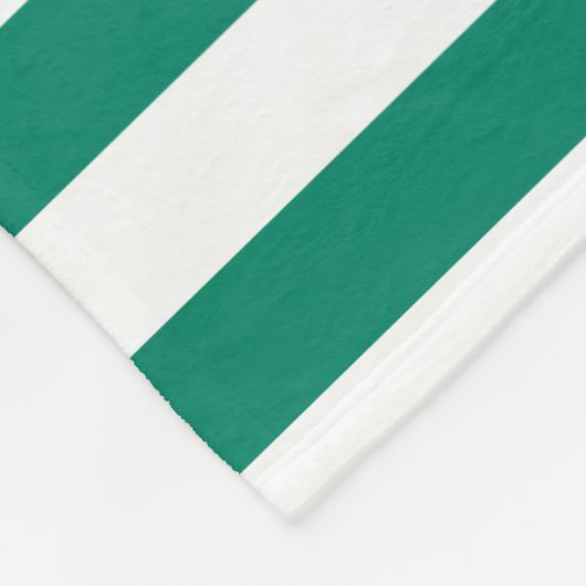 Dunkelgrüne blaue Farbstreifen Sommer Fleecedecke (Ecke)