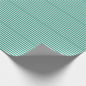 Dunkelgrüne blaue Farbstreifen Sommer Geschenkpapier (Ecke)