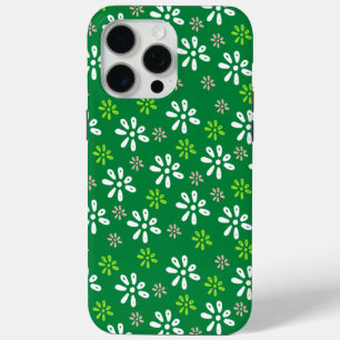 Dunkelgrüne Blume Muster iPhone 14 Pro Max Fall Case-Mate iPhone Hülle