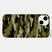 Dunkelgrüne Camouflage Case-Mate iPhone Hülle (Rückseite (Horizontal))