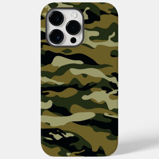 Dunkelgrüne Camouflage Case-Mate iPhone Hülle (Rückseite)