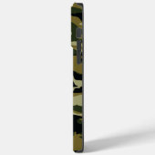 Dunkelgrüne Camouflage Case-Mate iPhone Hülle (Rückseite / Links)