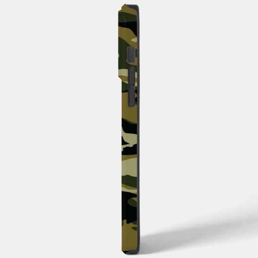 Dunkelgrüne Camouflage Case-Mate iPhone Hülle (Rückseite / Links)