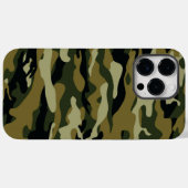 Dunkelgrüne Camouflage Case-Mate iPhone Hülle (Rückseite (Horizontal))
