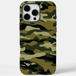 Dunkelgrüne Camouflage iPhone 16 Pro Max Hülle