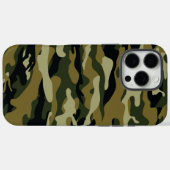 Dunkelgrüne Camouflage Case-Mate iPhone Hülle (Rückseite (Horizontal))