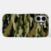 Dunkelgrüne Camouflage Case-Mate iPhone Hülle (Rückseite (Horizontal))
