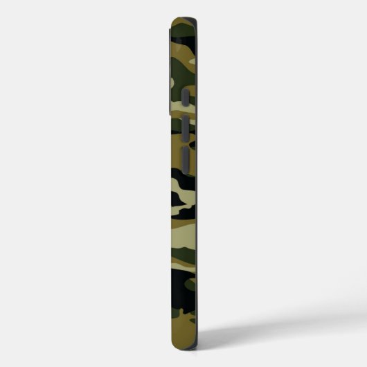 Dunkelgrüne Camouflage Case-Mate iPhone Hülle (Rückseite / Links)