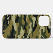 Dunkelgrüne Camouflage Case-Mate iPhone Hülle (Rückseite (Horizontal))