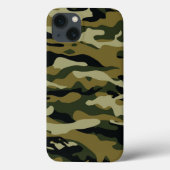 Dunkelgrüne Camouflage Case-Mate iPhone Hülle (Rückseite)