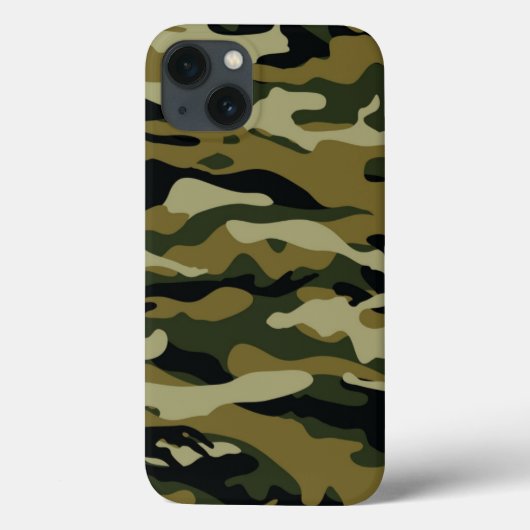 Dunkelgrüne Camouflage Case-Mate iPhone Hülle (Rückseite)