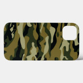 Dunkelgrüne Camouflage Case-Mate iPhone Hülle (Rückseite (Horizontal))
