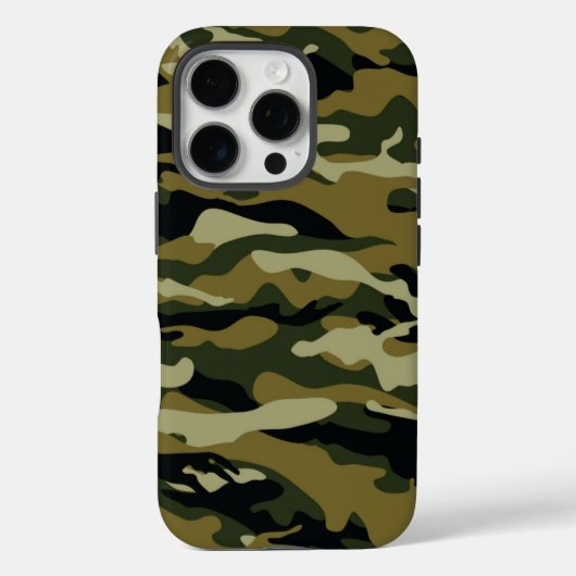 Dunkelgrüne Camouflage Case-Mate iPhone Hülle (Rückseite)