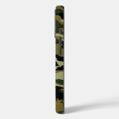 Dunkelgrüne Camouflage Case-Mate iPhone Hülle (Rückseite / Links)
