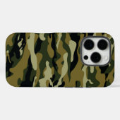Dunkelgrüne Camouflage Case-Mate iPhone Hülle (Rückseite (Horizontal))