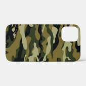 Dunkelgrüne Camouflage Case-Mate iPhone Hülle (Rückseite (Horizontal))