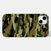 Dunkelgrüne Camouflage Case-Mate iPhone Hülle (Rückseite (Horizontal))