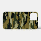 Dunkelgrüne Camouflage Case-Mate iPhone Hülle (Rückseite (Horizontal))