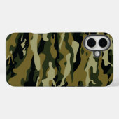 Dunkelgrüne Camouflage Case-Mate iPhone Hülle (Rückseite (Horizontal))
