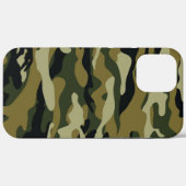 Dunkelgrüne Camouflage Case-Mate iPhone Hülle (Rückseite (Horizontal))
