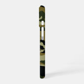 Dunkelgrüne Camouflage iPhone 16 Hülle (Linke Seite)