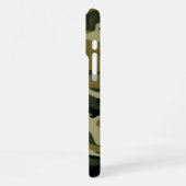 Dunkelgrüne Camouflage iPhone Hülle (Linke Seite)