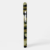 Dunkelgrüne Camouflage iPhone Hülle (Linke Seite)