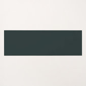 Dunkelgrüne Creme Yoga-Pose mit Individuelle Name Yogamatte (Rückseite (Horizontal))