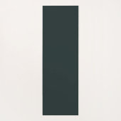 Dunkelgrüne Creme Yoga-Pose mit Individuelle Name Yogamatte (Rückseite)