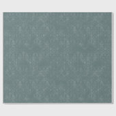 Dunkelgrüne Damaskenwrapping Paper Roll Geschenkpapier (Flach)