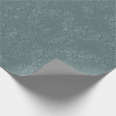 Dunkelgrüne Damaskenwrapping Paper Roll Geschenkpapier (Ecke)