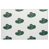 Dunkelgrüne Doppelherzen Stoff (Fat Quarter (45,7 x 55,9 cm))