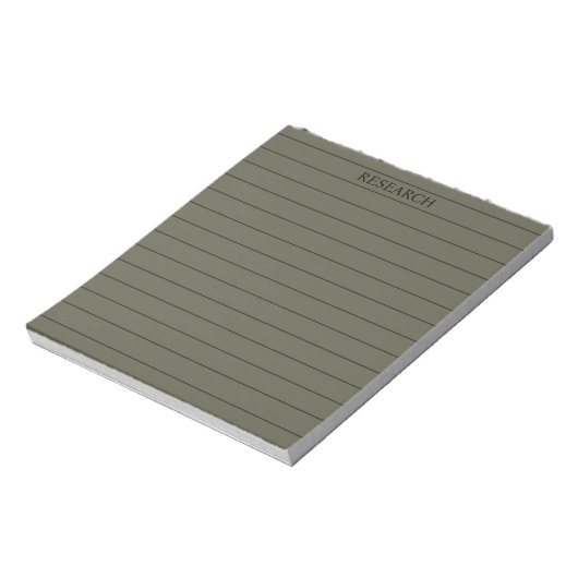 Dunkelgrüne Elegant und klassische Stationery Notizblock (Rotiert)