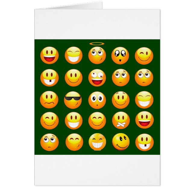 dunkelgrüne Emoji (Vorne)