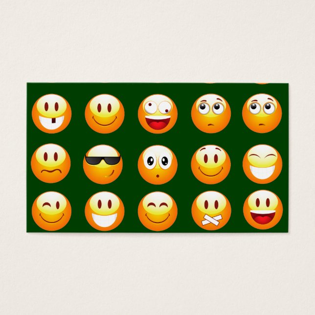 dunkelgrüne Emoji (Vorderseite)