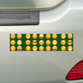 dunkelgrüne Emoji Autoaufkleber (Auf Auto)