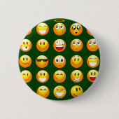 dunkelgrüne Emoji Button (Vorderseite)
