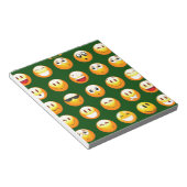 dunkelgrüne Emoji Notizblock (angewinkelt)
