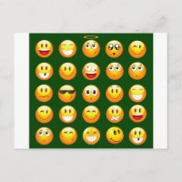 dunkelgrüne Emoji