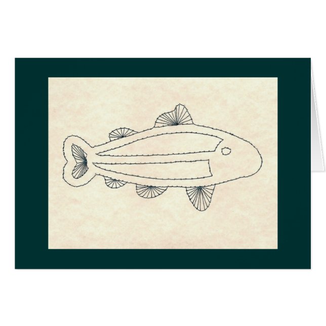 DUNKELGRÜNE FISCHE (Vorderseite (Horizontal))