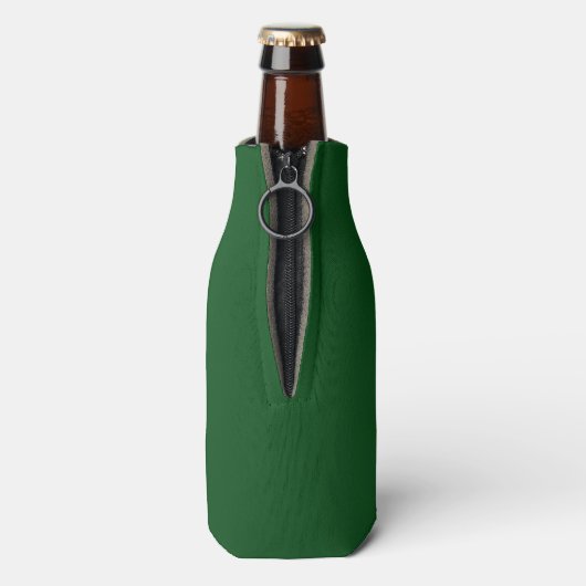 Dunkelgrüne Flasche Cooler Flaschenkühler (Flasche Rückseite)