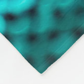Dunkelgrüne Folge glänzende Textur Fleecedecke (Ecke)